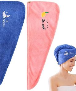 Asciugamano per capelli ad asciugatura rapida (2 pezzi)