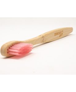 Spazzolino da Denti in Bambù Setole Colore Naturale Rosa