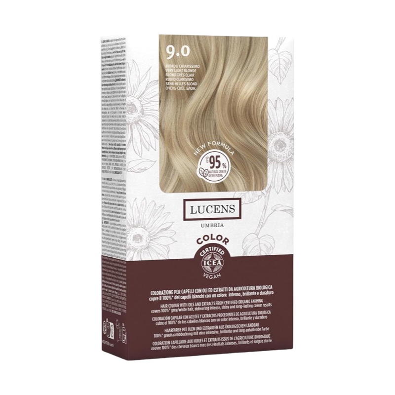 Tinta Capelli Colore Biondo Chiarissimo Numero 9.0 New Formula Lucens Umbria
