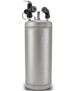 Gasatore – carbonatore acqua INOX 304 1,2lt. codolo 5/16″ completo di raccordi 1/4″ F.