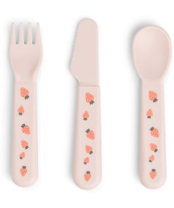 Set 3 Posate Tiny Farm Fragoline Rosa Done by Deer