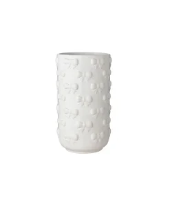 L’Arte di Nacchi · Vaso in Ceramica con Fiocchi · Bianco · 25 cm